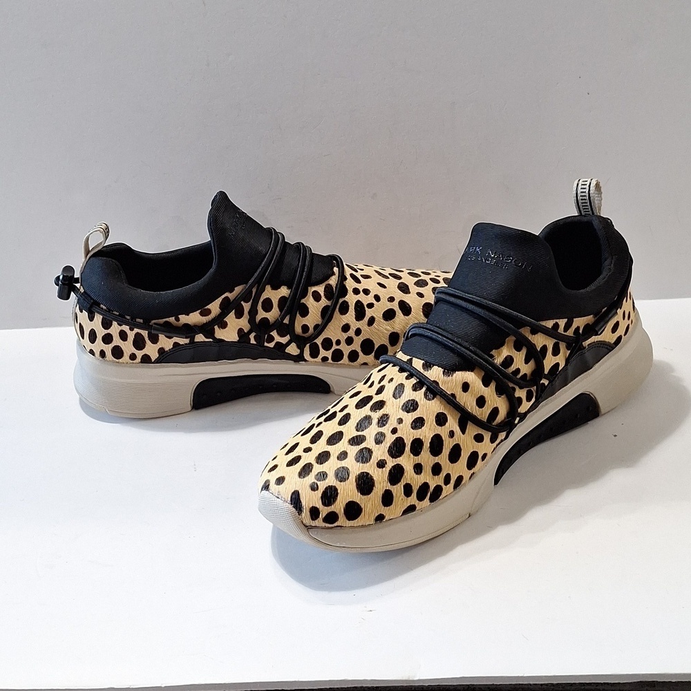 Mark Nason Mayfair Black Animal Print Slip-on Casual Tennis Shoe Sneakers Sz.6.5